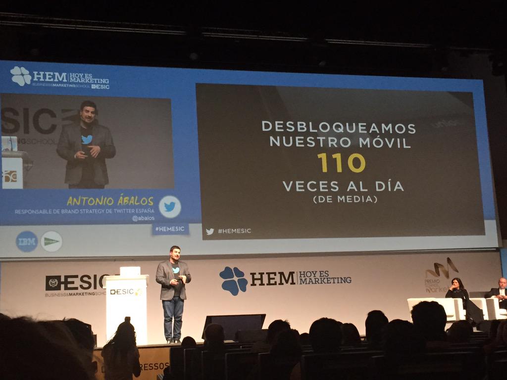 abelgg's tweet photo. Ara @abalos de @TwitterSpain en #HEMESIC http://t.co/gxk9keP3GZ