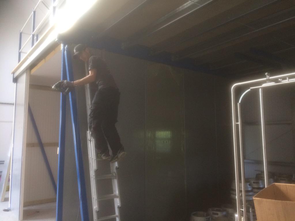 Cold room nearly done...ready for <a href="/BrewingVessels/">Brewing Vessels Ltd</a> boys