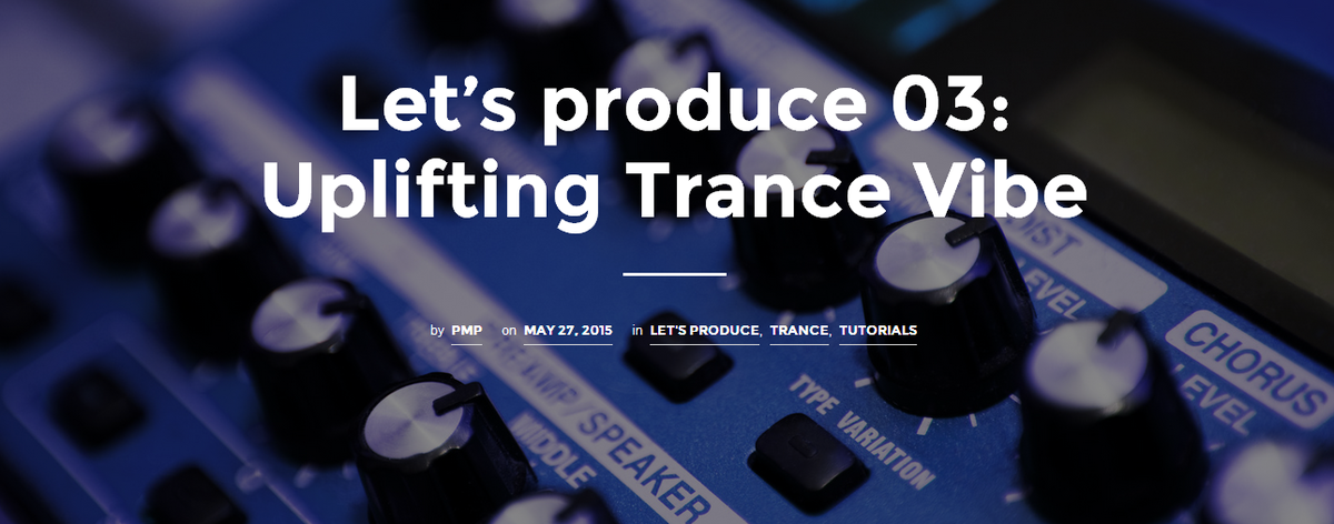 logic_pmp2's tweet photo. How to produce Uplifting Trance | Let's produce - Episode 03 #logicx
http://t.co/DcE4rNrK6F http://t.co/EqSNzzwWTK