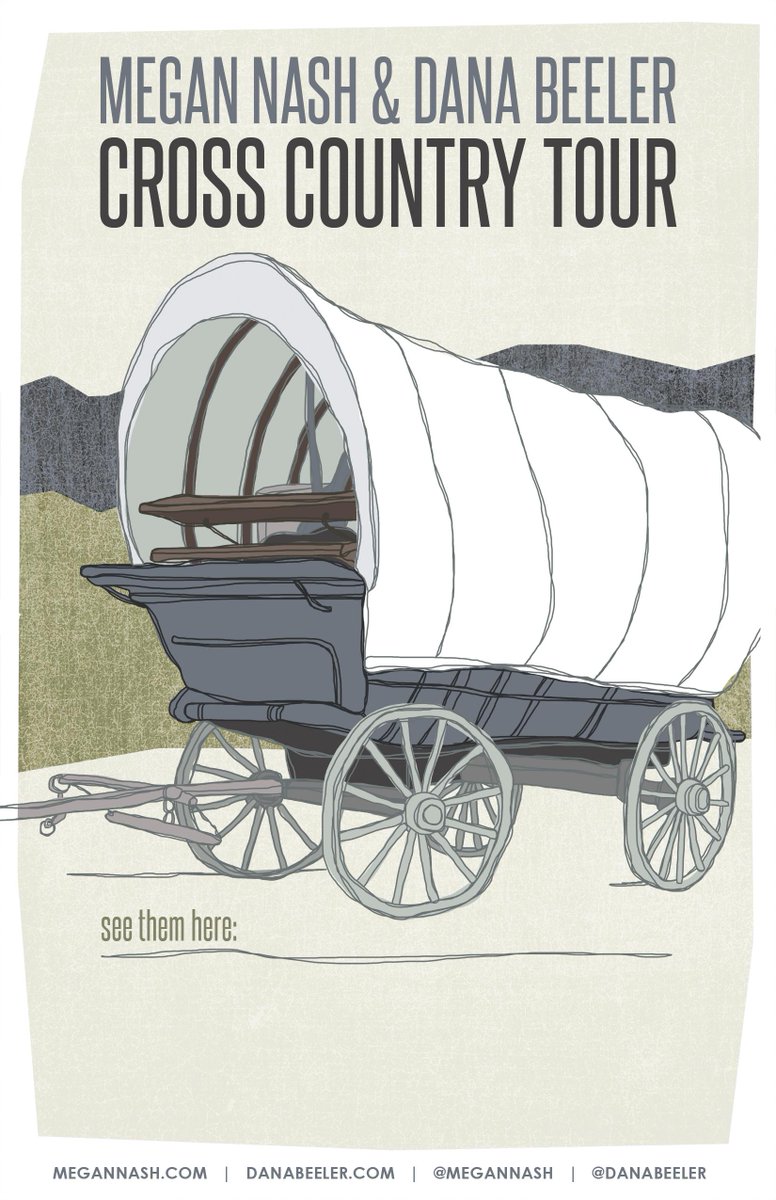 On tour, @danabeeler and @MeganNash over much of Canada. New album from Dana coming this fall.