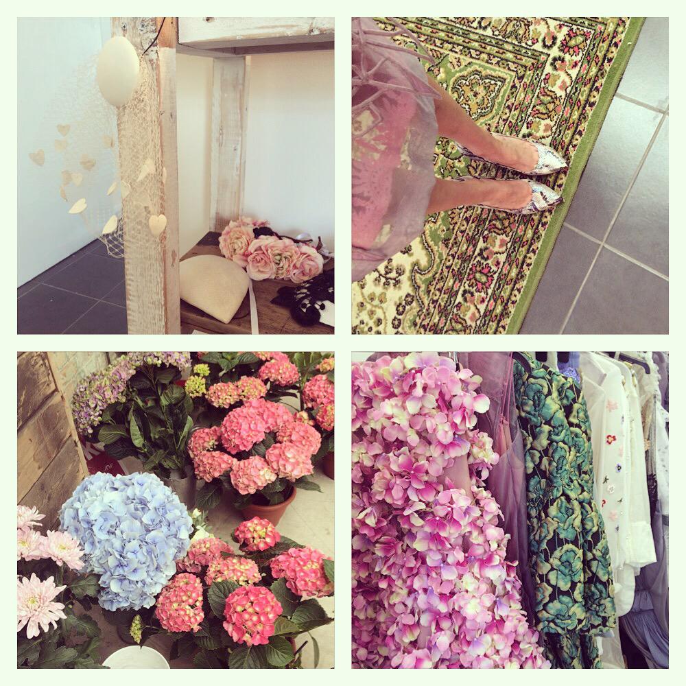 A lot of #florals on today's shoot with @AiyshaHart @RossellaVanon @ViktoriaSToth @virginiamua #fashion #stylist