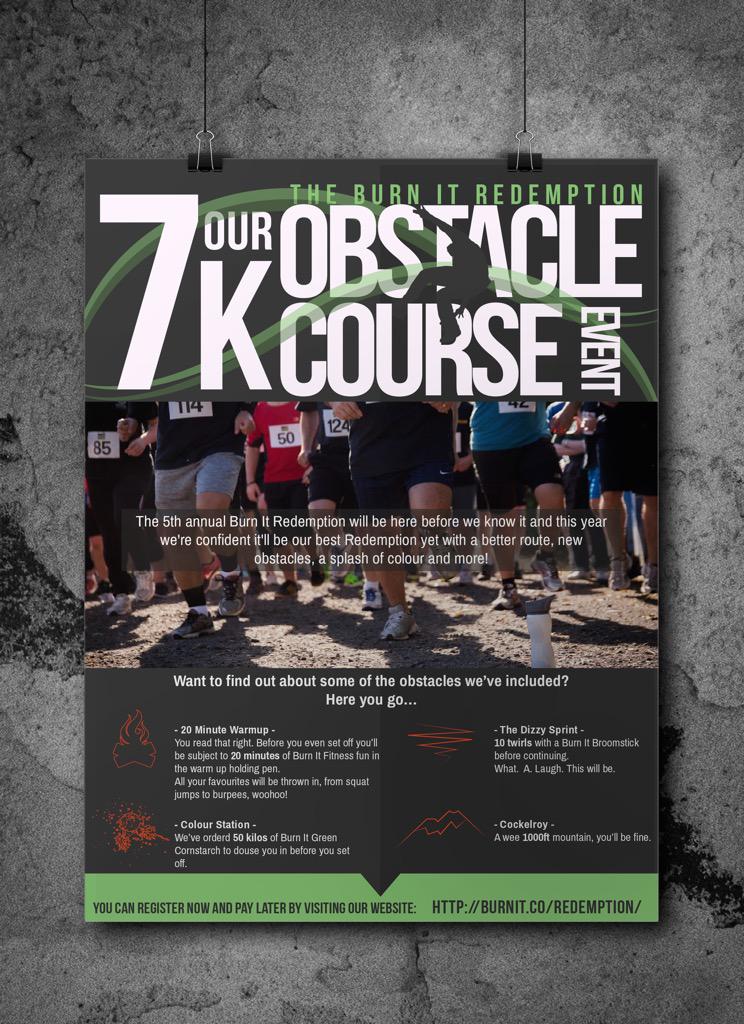 Burn_It_Fitness's tweet image. 7k fun run, obstacles, a free t-shirt, a BBQ, and more! Get involved! #redemption 

Register - burnit.co/redemption/