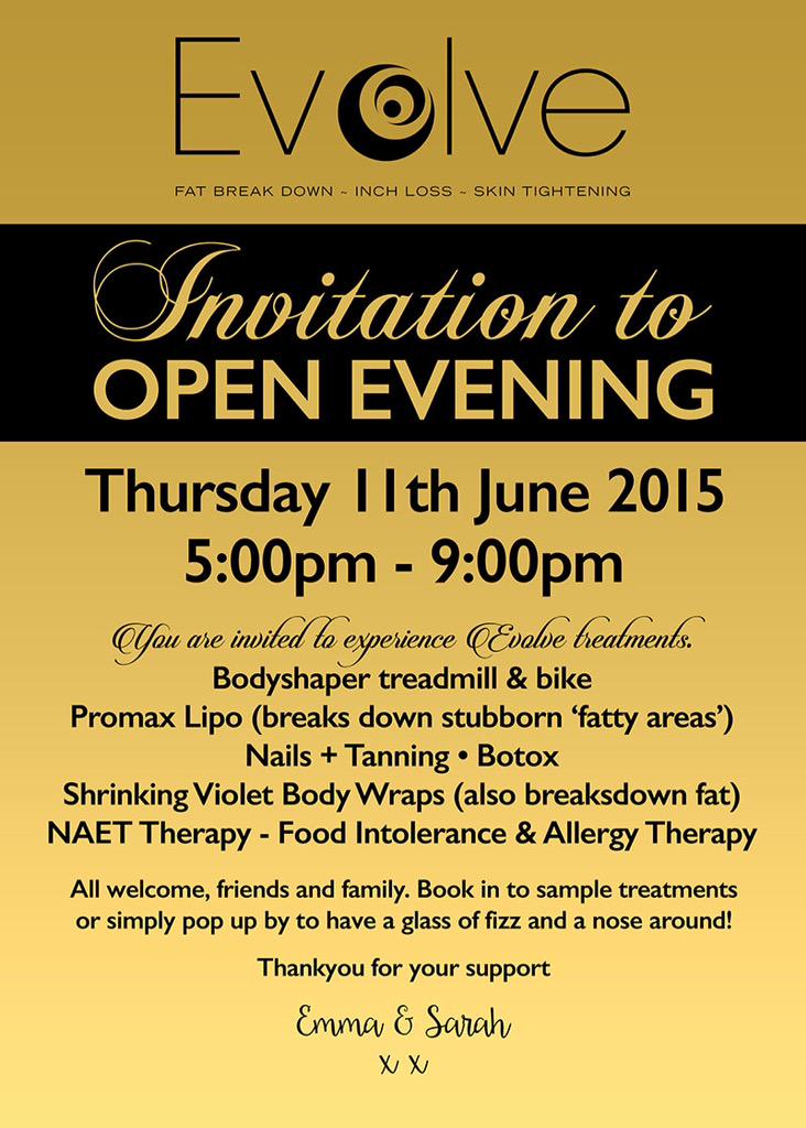 EvolveInchloss's tweet photo. 11th June Open Evening http://t.co/FYxBBWBx7K