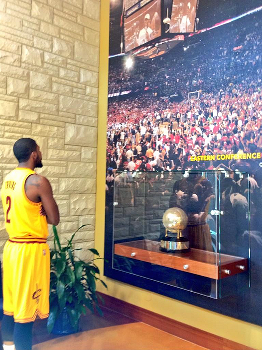 cavs's tweet photo. A very fitting #TBT. 
September 26, 2014.
 
#ALLinCLE http://t.co/VCrbCvXdtb