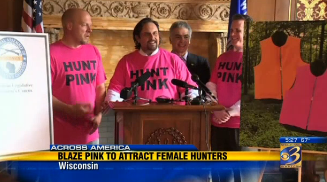 FieldandStream's tweet photo. Is Wisconsin's #HuntPink campaign smart way to reach new hunters, or is it a lame gimmick? http://t.co/YR86wLyZ9G http://t.co/0Mbw6QuW9I