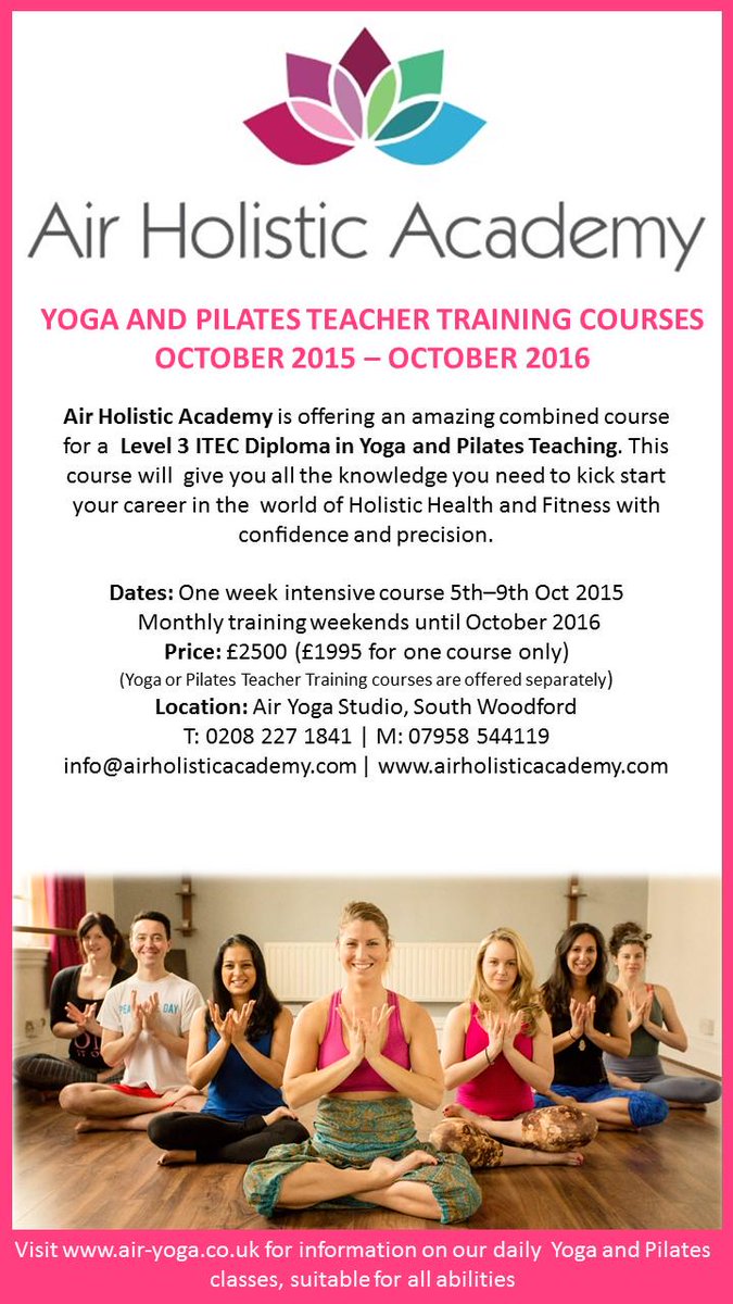 AirHolistic's tweet photo. ITEC level 3 Yoga and Pilates Teacher Training @AirHolistic based at @AIRYOGAstudio #pilates #teachertraining #yoga http://t.co/fHORZPl2xR