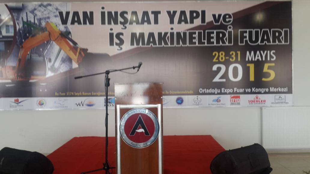 Fuarımızın Açılışına Teşrif ederek bizi onurlandıran Van Valimiz Sn. İbrahim Taşyapana teşekkür ederim