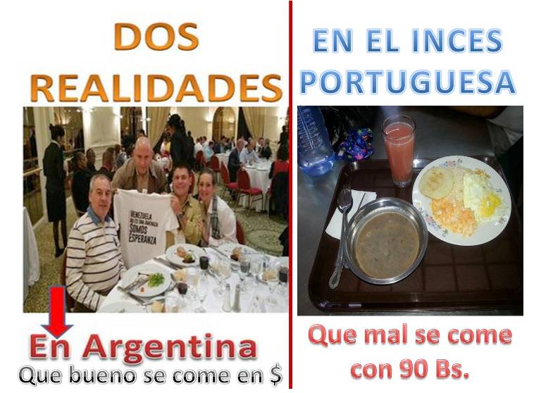 OmarjSantelizp's tweet photo. Pdte @WuikelmanINCES cuando regrese de #Argentina lo invitamos q almuerce en INCES PORTUGUESA con 90 Bs. @sintrainces http://t.co/nx2cPIfL7Z