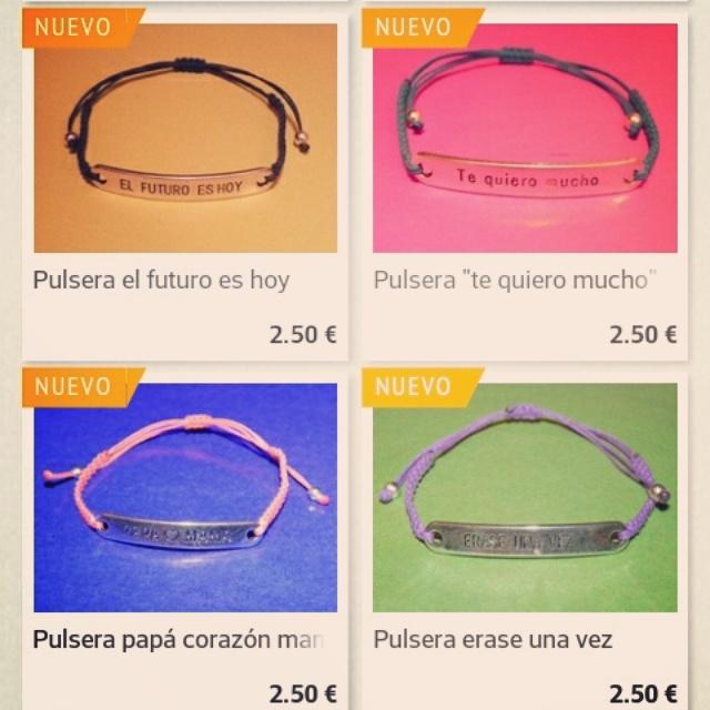 aivasan3's tweet photo. Estas pulseras y muchas cositas más NUEVAS en la web. No lo dejéis pasar y echadle y vistazo!! :) #pulseras #aivasan http://t.co/Ya0UCGsCIE
