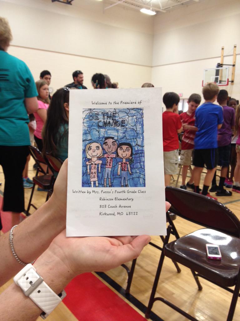 KSDLearns's tweet photo. Ready for Be the Change! #robinsonrocks http://t.co/stRrjOmkky