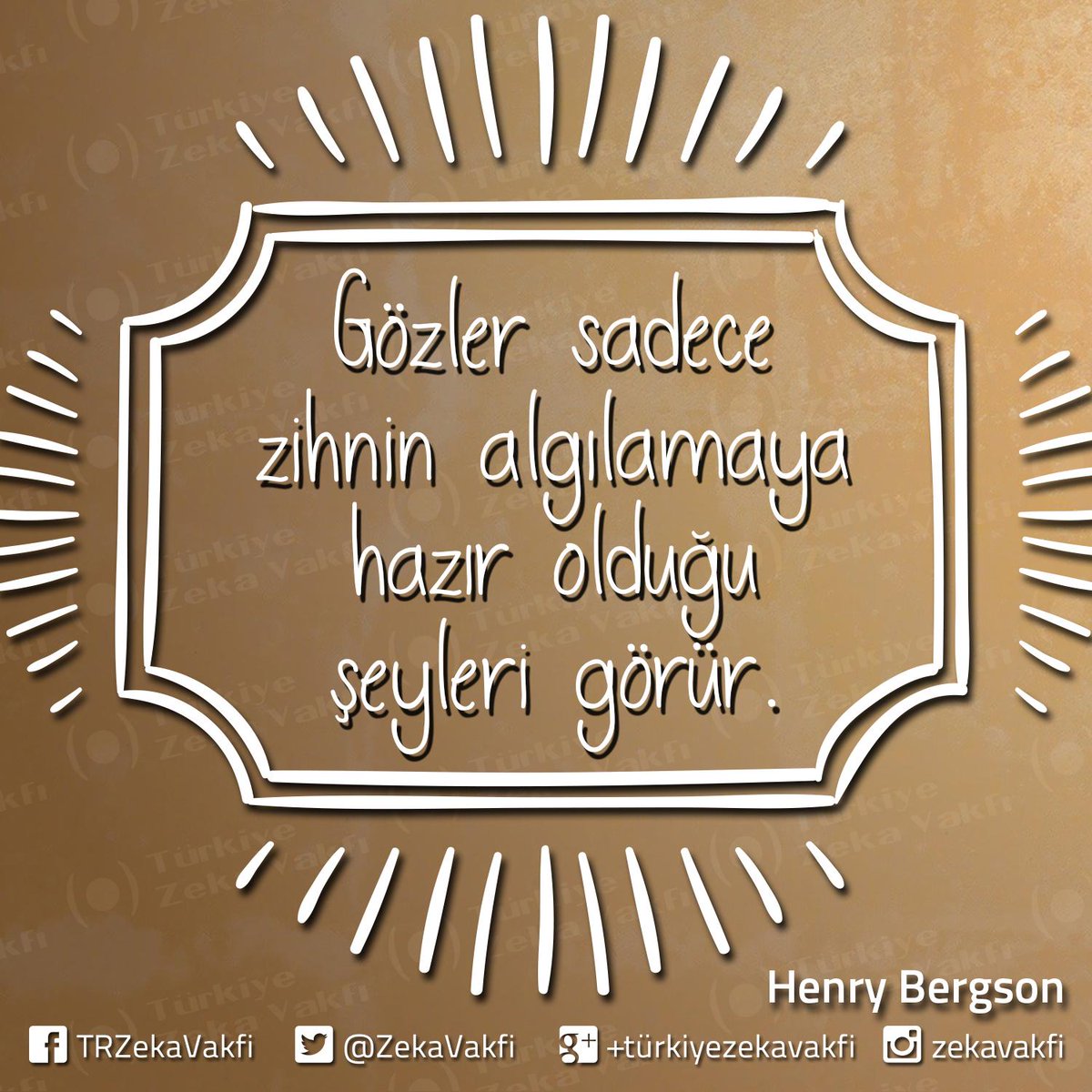 "Gözler sadece zihnin algılamaya hazır olduğu şeyleri görür."