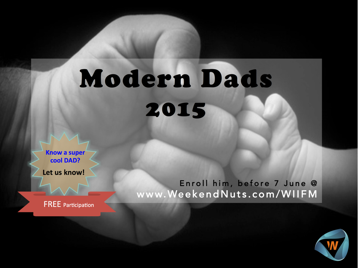 RuuOnGo's tweet image. eventsbengaluru.com/2015/05/28/wee…

#WeekendNuts #ModernDads