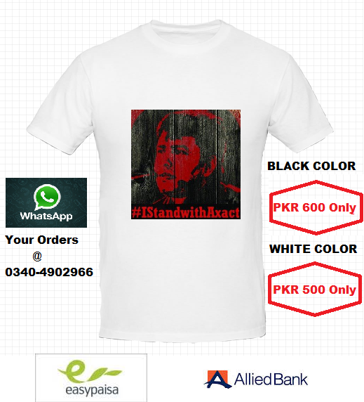 customprintspk's tweet photo. #Axact T-Shirts: For #Pakistan Only. #IStandWithAxact #AxactScandal #AxactResponse #AxactAppealToCourt #axactwillrise http://t.co/vNmbGbxAOP