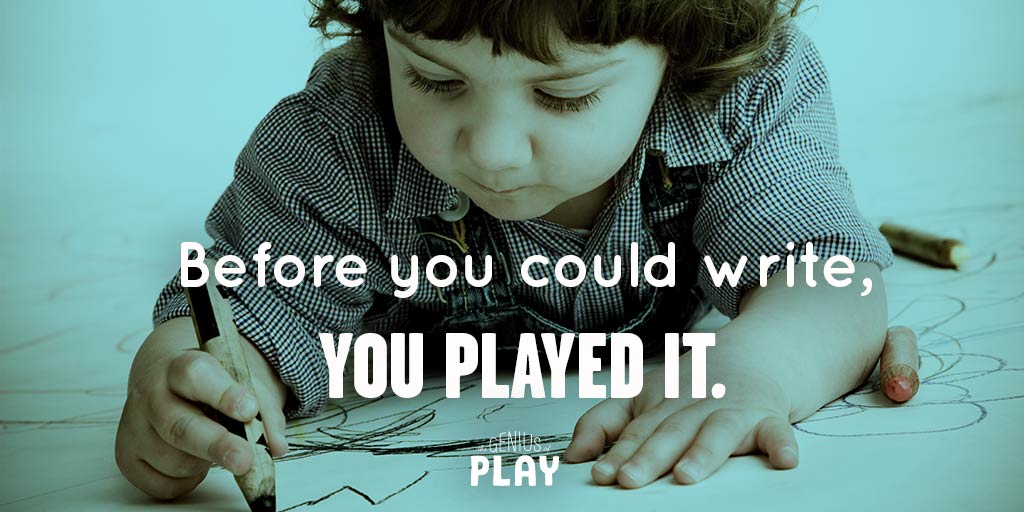 TheToyAssoc's tweet photo. Scribbling, coloring and drawing are all important pre-writing skills practiced through play! #GeniusofPlay http://t.co/7GduljSths
