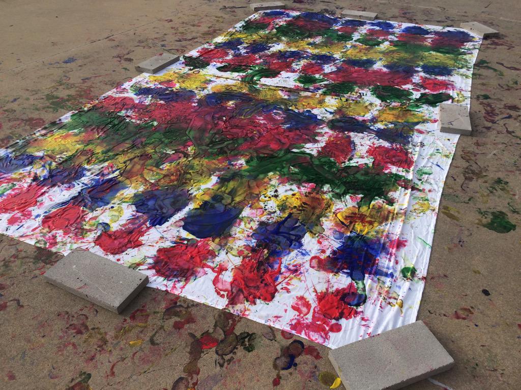 TxnVB's tweet photo. Great game of paint twister to end out #springtraining2015! #WarriorWednesday #onathursday http://t.co/lrnKT0gYZA