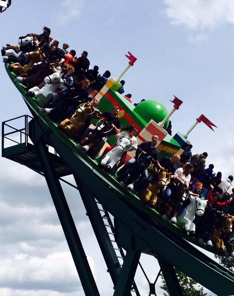 jowhiley's tweet photo. @LEGOLANDWindsor Having an excellent time! Thoroughly drenched as usual..#flyingponies http://t.co/4Ssnl1cNft