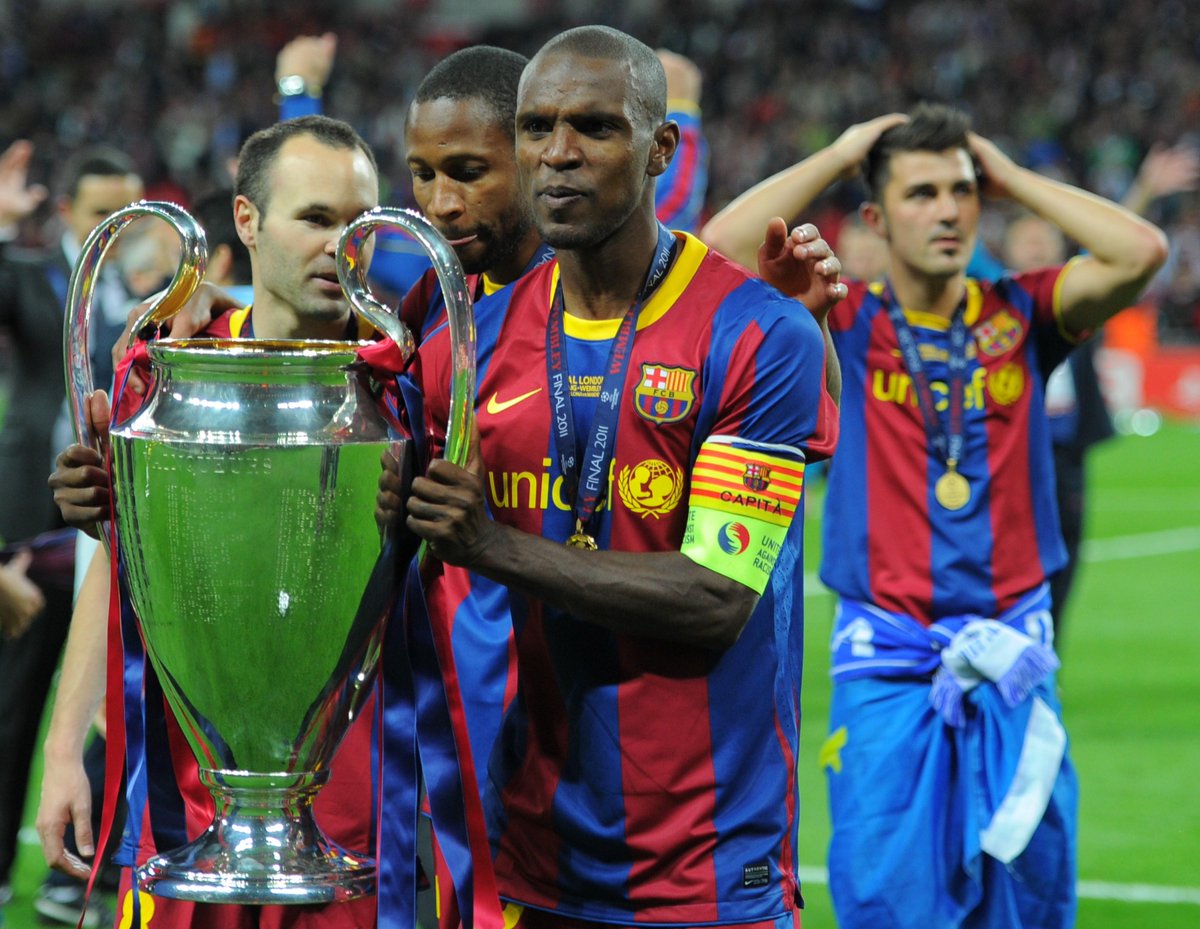EAbidalOfficial's tweet photo. Ya hace 4 años de ese día increíble en #Wembley2011 #ChampionsLeague. Gracias capi @Carles5puyol http://t.co/Tpc6gxY8fi