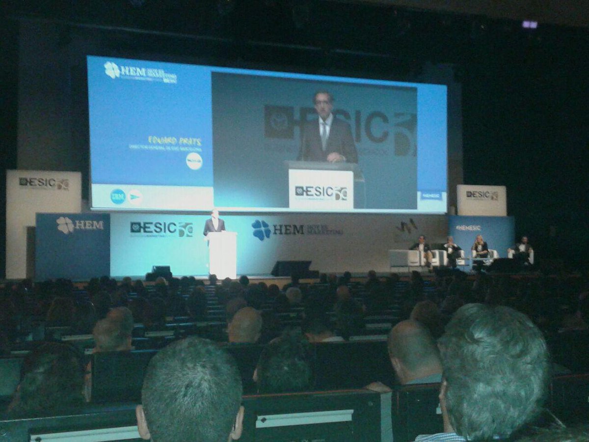 Pascual's tweet photo. Arranca "Hoy es Marketing" en Barcelona por @ESICEducation "Claves para la generación de demanda sostenible" #HEMESIC http://t.co/vIwUwABnqa