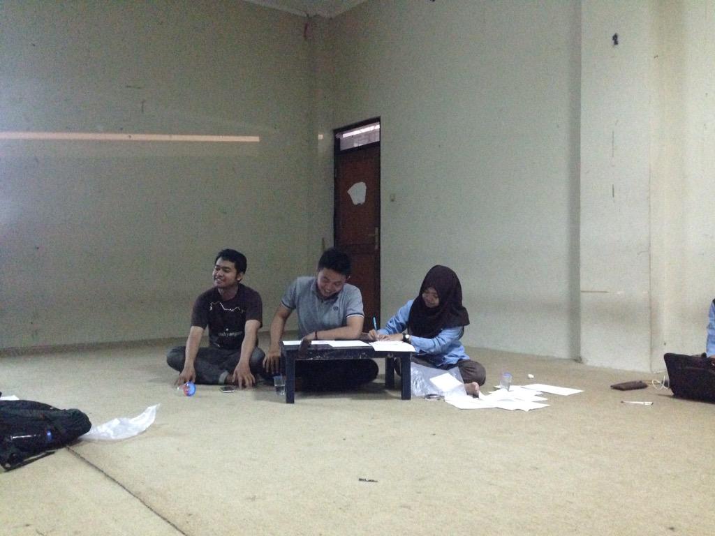 Suasana LPJ akhir taun kepengurusan SWS 2014-2015