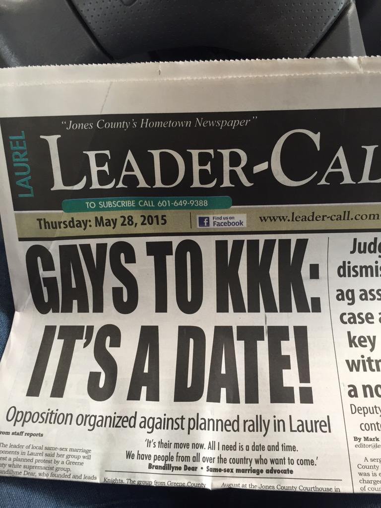 dandeliondear's tweet photo. The KKK is planning a rally in Laurel MS so #thedandelionproject is planning a counter protest! http://t.co/4GIprzJs53