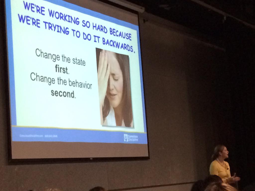 sarahhosh's tweet image. #jillmolli Discipline for the most difficult children...LOVE this session! #OPSEdTech #consciousdiscipline