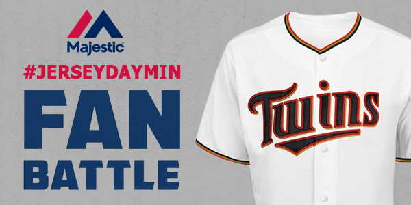Twins's tweet photo. RT by 5pm CST for a chance to win a @BrianDozier signed jersey! One random winner will be chosen. #JerseyDayMIN http://t.co/GK4sp82Vm1