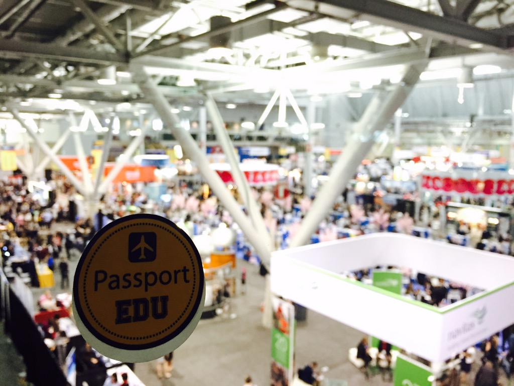 Birds eye view of the #NAFSA15 expo hall. #shamelessplug