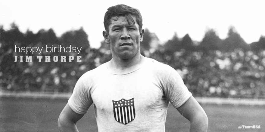 TeamUSA's tweet photo. Happy Birthday to one of the greatest athletes of all-time...

#TeamUSA's Jim Thorpe! #TBT

http://t.co/dKBiIN86Q4 http://t.co/DAYfYsPs3m