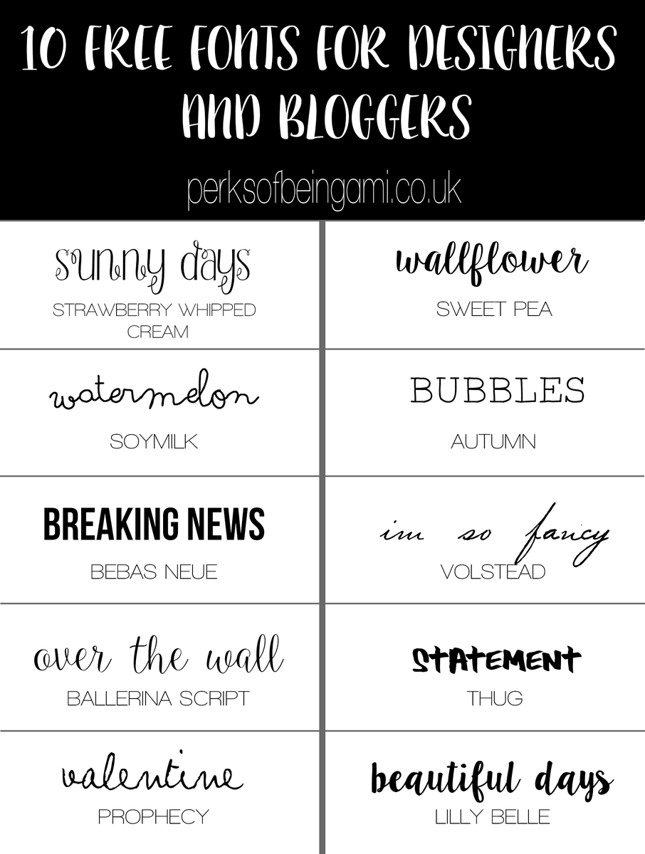 amifordphoto's tweet photo. FREE FONTS FOR BLOGGERS AND CREATIVES http://t.co/PZSCvBdQMK #bbloggers #lbloggers @fashbeautylife http://t.co/2Kp6rmRZL6