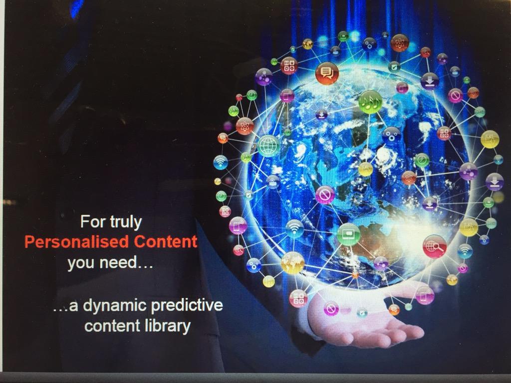 kathpay's tweet photo. For truly personalised content you need a dynamic predictive content library @DelaQuist #ciqsummit http://t.co/vgACUs7m8P