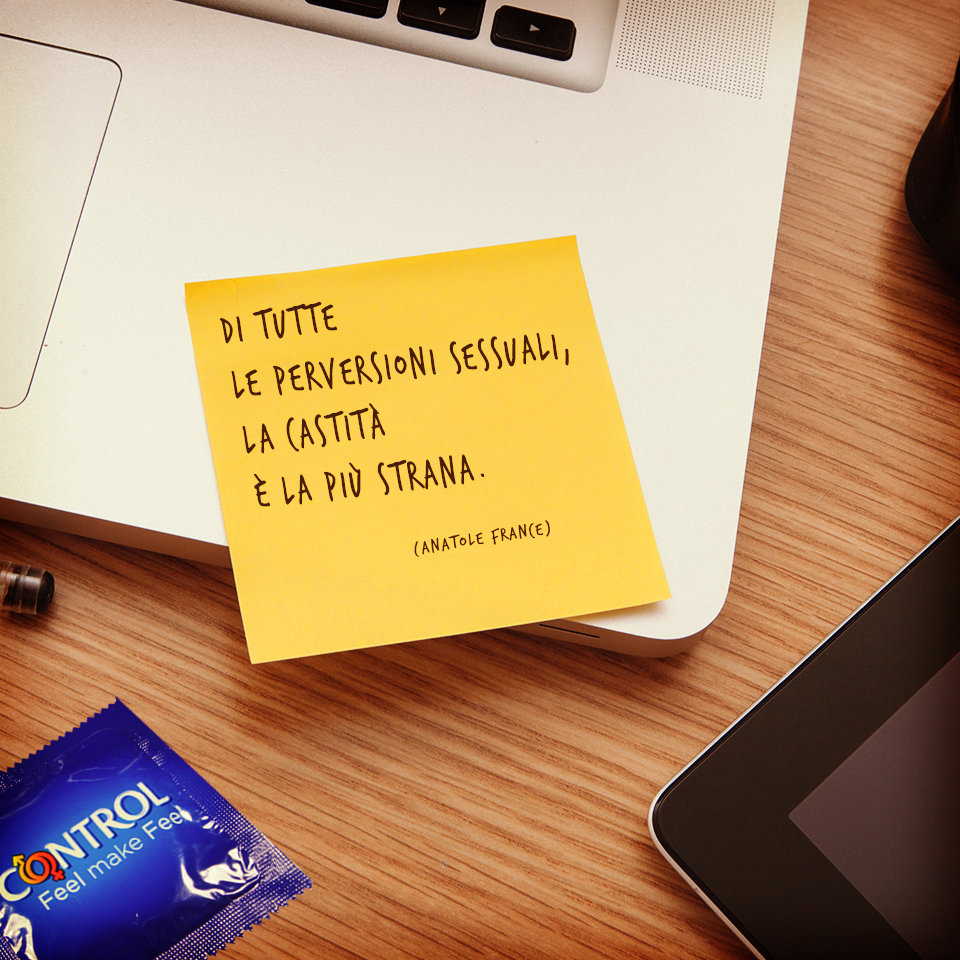 controlitalia's tweet photo. A ognuno i suoi segreti, ma di chi persegue la castità noi non ci fidiamo granché!

#ControlQuotes http://t.co/ay2ANC9xsz