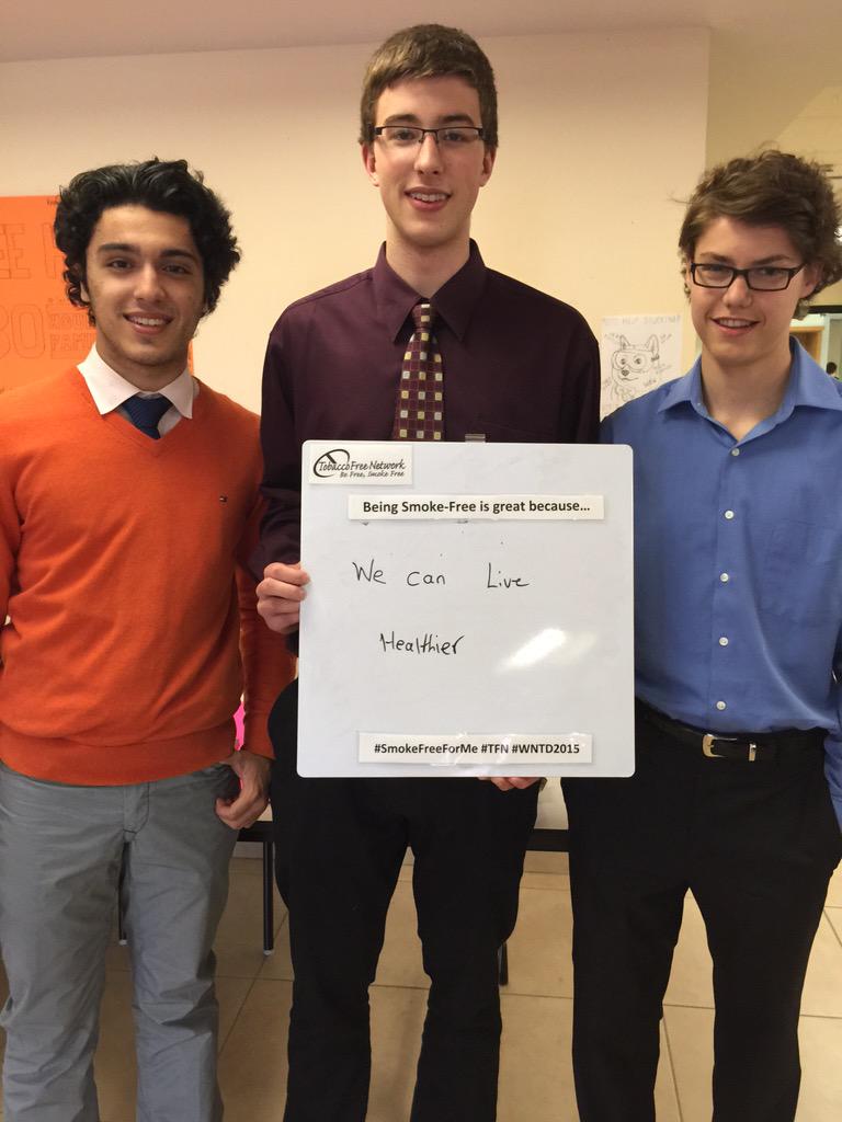 TFN_NL's tweet photo. Thanks to @cbrh students for sharing their messages. #SmokeFreeForMe #WNTD2015 #TFN http://t.co/Ku1ypBmy6g