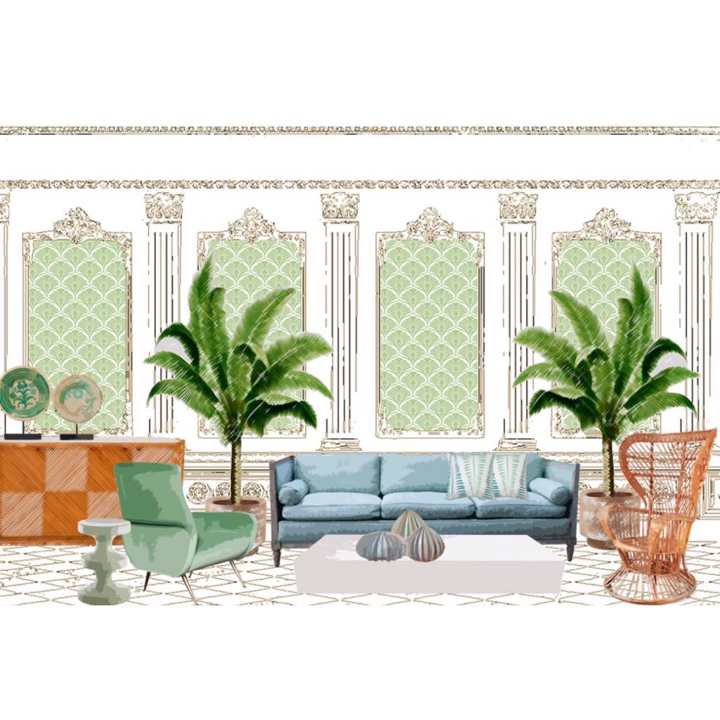 Los ambientes creados para la colección "Draper" son homenaje a la ilustre interiorista. Qué os parecen?