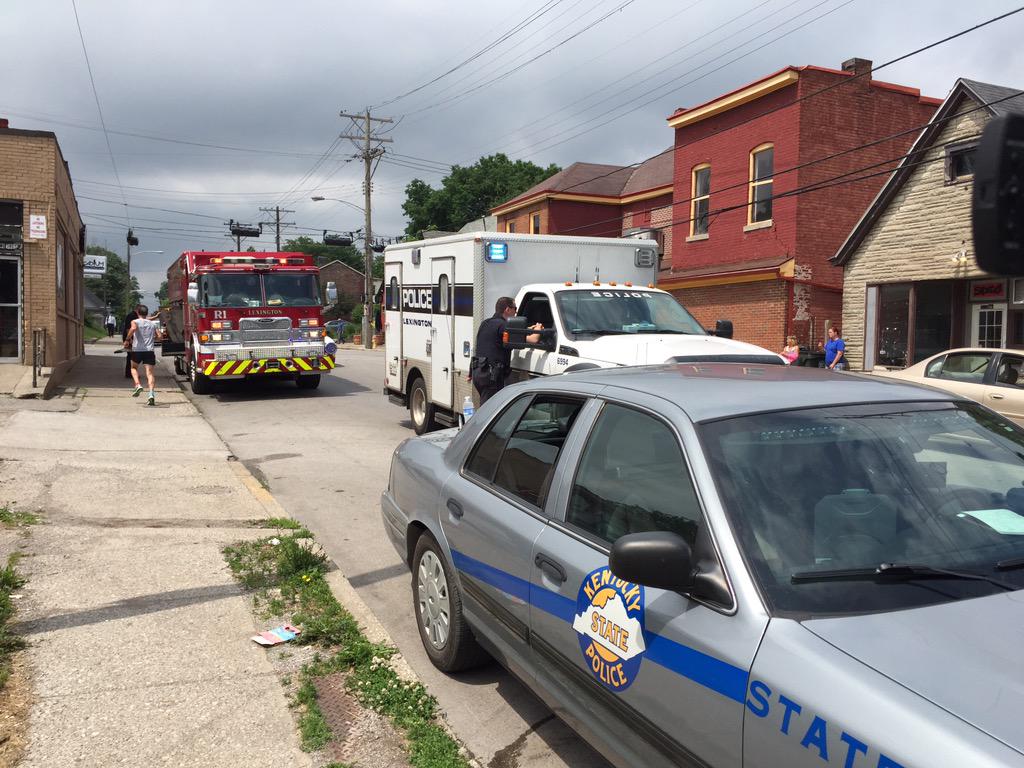 PLewbel's tweet image. UPDATE: @LexKYFire Rescue 1 is now on the scene of the KSP raid at Progress Market on North Limestone.