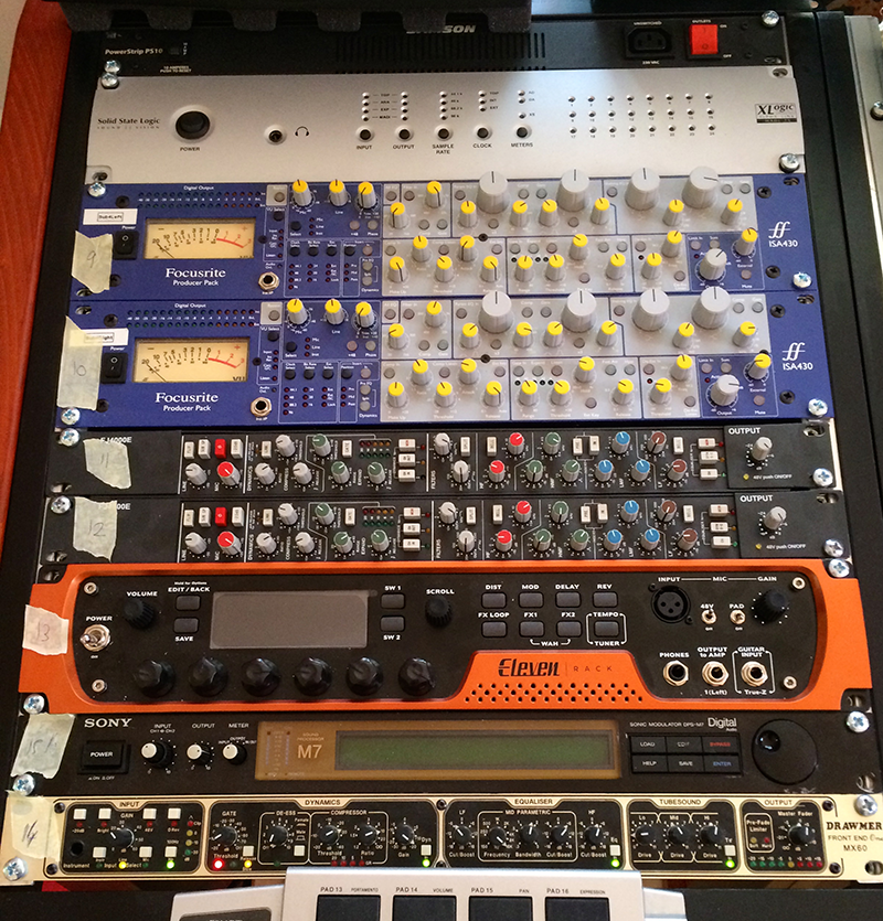 WeAreFocusrite's tweet image. Great shot of the rack at Lake Malvik Studio in Northern Sweden.
