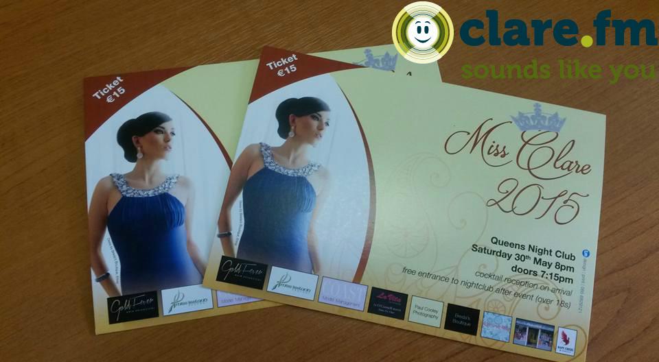 ClareFM's tweet photo. We've got Miss Clare tickets up for grabs. RT &amp; Follow us for your chance to win! #MissClare http://t.co/0pH3R3LBVV