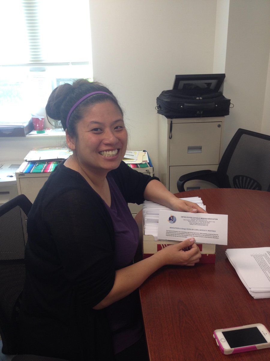 USCMA_DC's tweet image. We are busy sending out a mailing for the annual membership meeting! #MissionNetwork