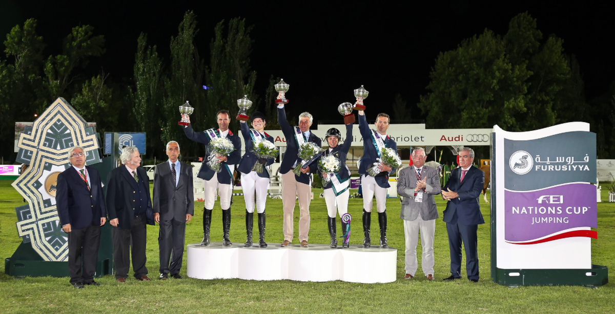 FurusiyyaNC's tweet photo. There’s #Furusiyya FEI Nations Cup action tomorrow in Lisbon! Read our preview article here: http://t.co/iaOwgPoMqE. http://t.co/DwjBt1CyUA