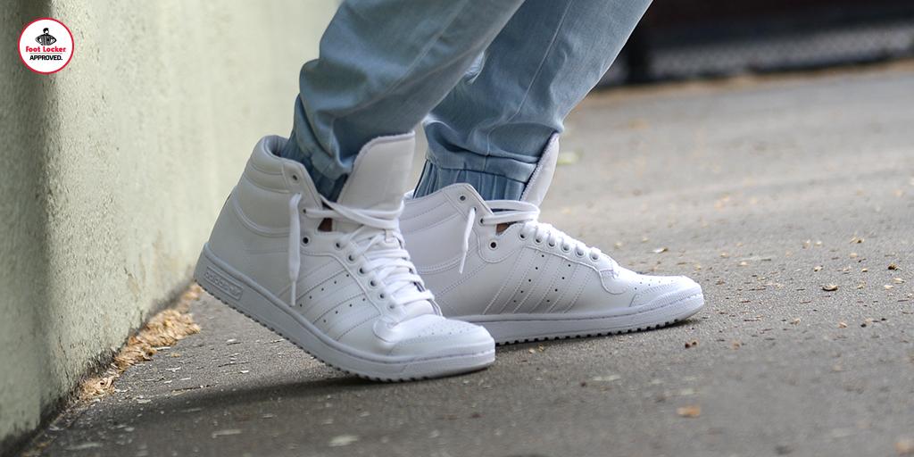 Foot Locker on X: Clean whites for Summer. The @adidasOriginals​ Top Ten  Hi. Available in stores and online.