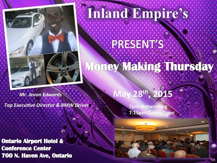 SoCalLS's tweet image. It's on TONIGHT @ the IE's MONEY MAKING THURSDAY......All roads lead into event.............