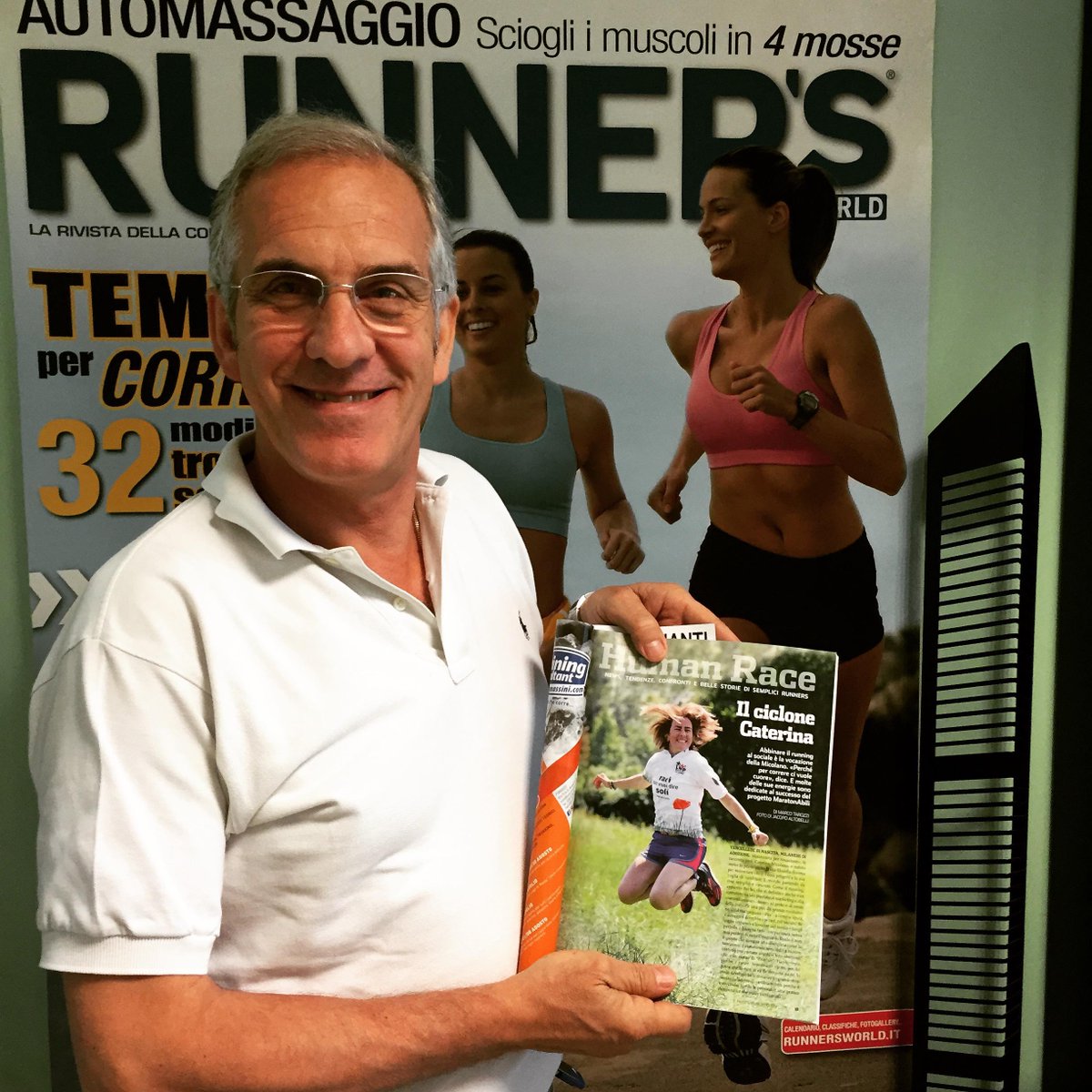 Essere tapascioni e finire su Runner's World. Grazie al direttore <a href="/ilmarchei/">Marco Marchei</a>. #hosempresognatodifiniresuRW