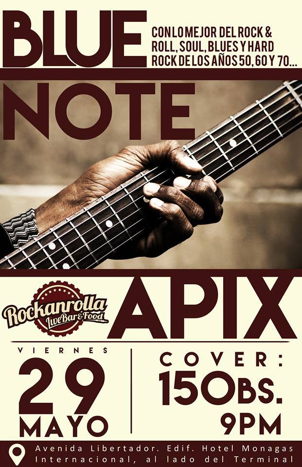 ¿Quieres #RockAndRoll, #Soul, #Blues y #HardRock de los 50's, 60's y 70's? MAÑANA VIE29 <a href="/BandaBlueNote/">Blue Note</a> + <a href="/Apix_Rock/">APIX</a>