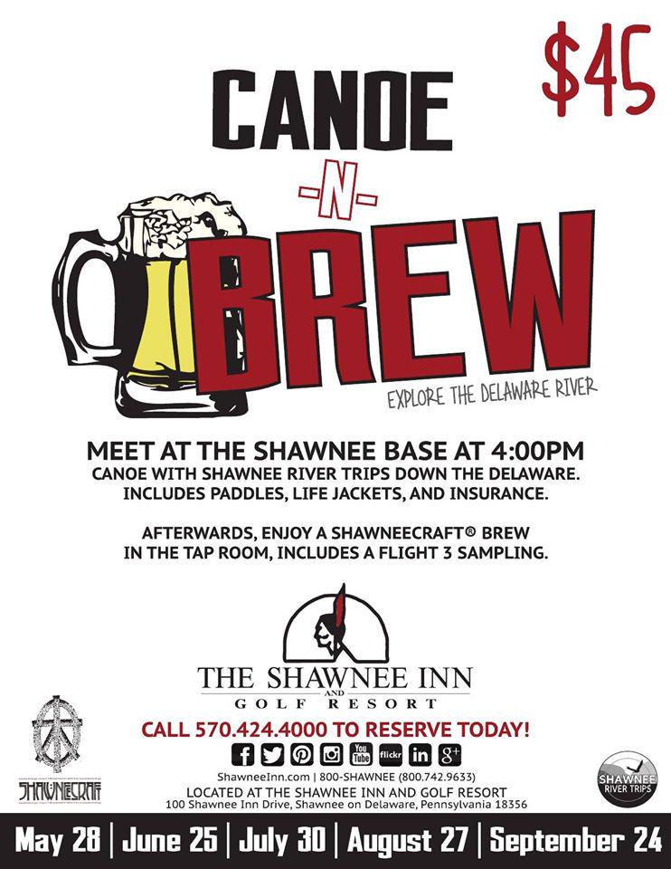Our first Canoe & Brew of the season is today! @ShawneeCraftBC #ShawneeRiverTrips #ShawneeCraftBeer