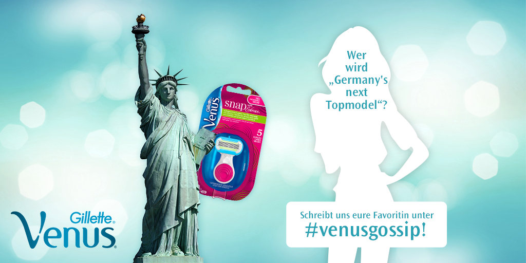 GilletteVenusD's tweet photo. #GNTMFinale in der Modemetropole New York: Das Must-have für trendige Outfits – seidig glatte Beine! #venusgossip http://t.co/ehyPdPxcQT