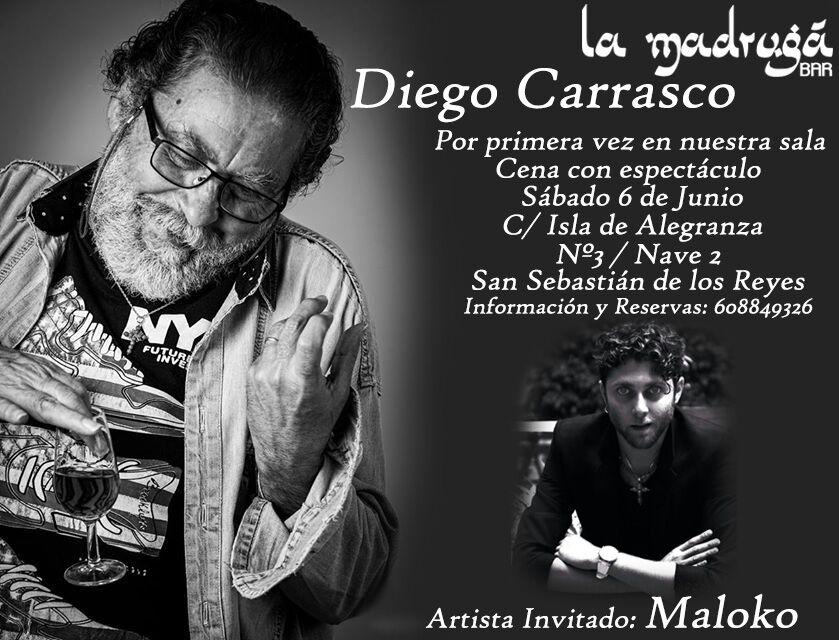 LaMadrugaSL's tweet photo. Noche flamenca con mucho arte!!!!!DIEGO CARRASCO en directo sábado 6 de junio  reservas 608849326 @hippytano http://t.co/RfCoUIvDP6