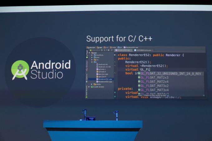 ArjunSahni's tweet image. “The biggest feature we’re announcing in 1.3: full support for C/C++” #io15 #gdgnd #GoogleIO2015