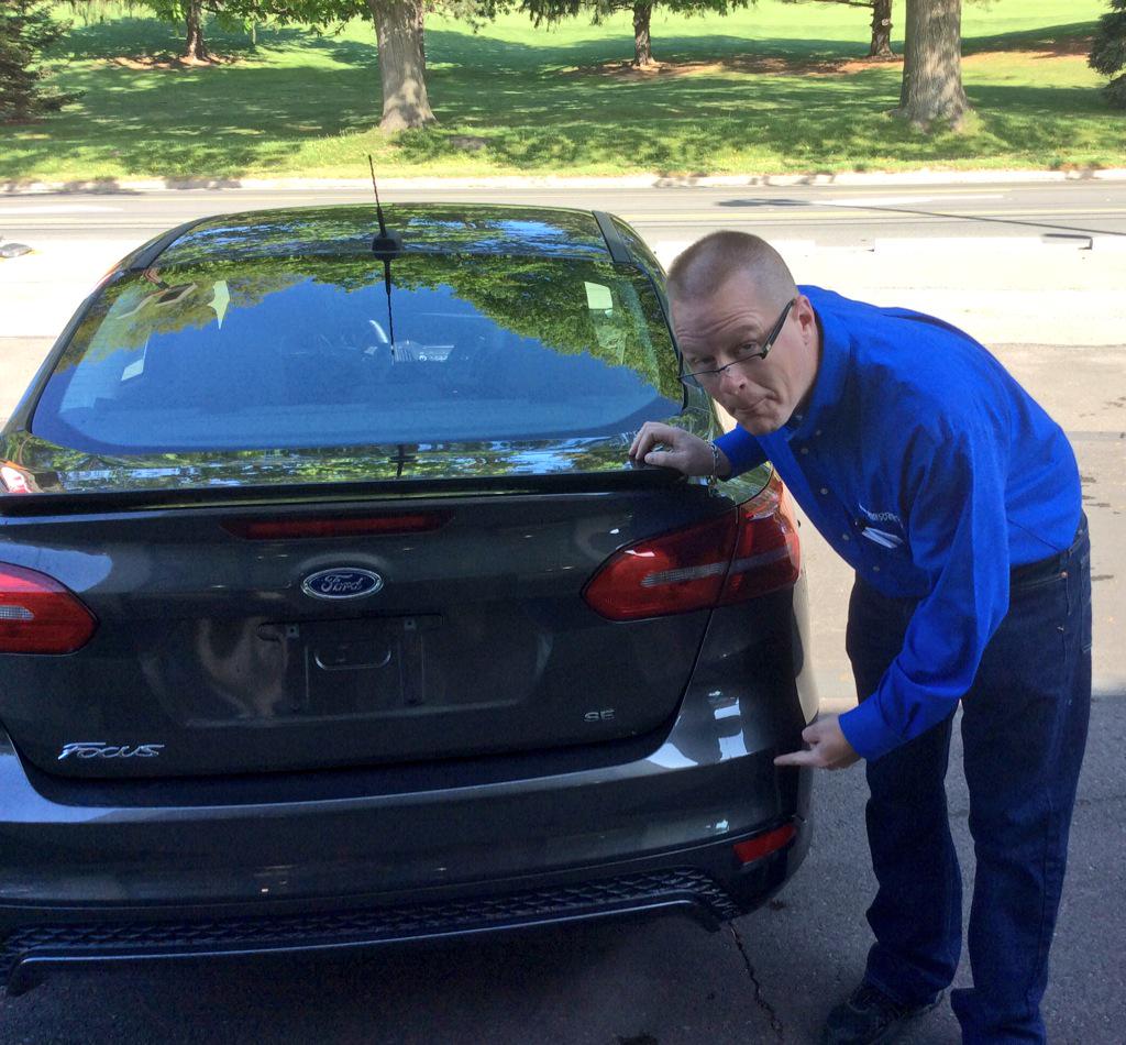 Sherwood_Groves's tweet photo. "It's got a nice rear" - Brandon Groves #Focusin5 @FordFocus @PowerShiftFocus @Ford http://t.co/qK3QWyt3E6