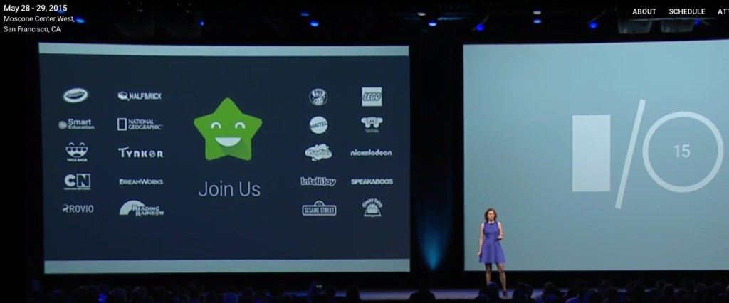 PedroLalli's tweet photo. E meu trabalho apareceu no Keynote #GoogleIO15. O Logo do #PlayKids estava lá. http://t.co/vDSjBJI7LK