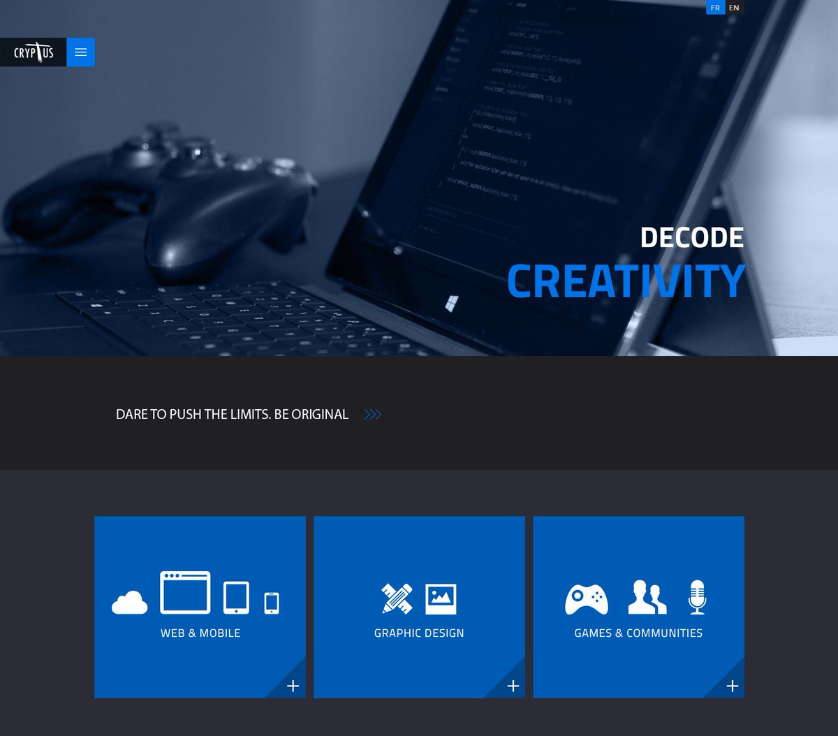 raskrial's tweet photo. Hype is real, working on a final version of @CryptusStudios site. Full services for Streamers, Youtubers and Gamers! http://t.co/xOFD8vfzkX