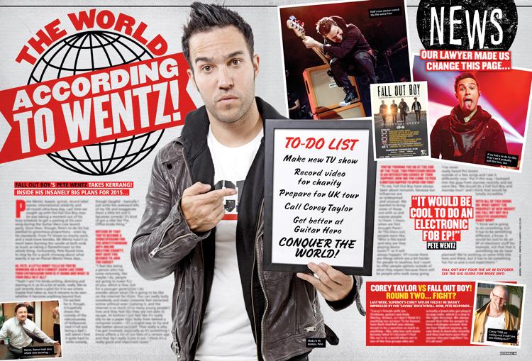 KerrangMagazine's tweet photo. It's going to be a massive year for @falloutboy. Read alllll about it in this week's issue: http://t.co/1OC67kkQGW http://t.co/stHoKjI9FU